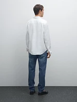 Chemise regular fit twill léger