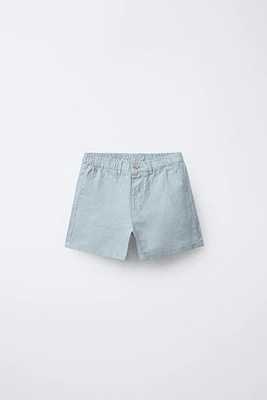 100% LINEN SHORTS