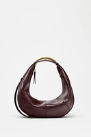 OVAL BAG WITH METAL STRAP