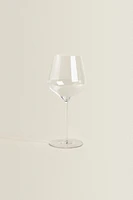 BLOWN CRYSTALLINE WINE GLASS