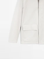 Cotton blend crepe overshirt - Limited Edition