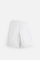 OVERSIZED FIT DENIM BERMUDA SHORTS