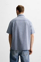 CHEMISE JACQUARD RAYURES