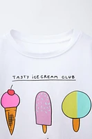 T-SHIRT IMPRIMÉ VOLANTS