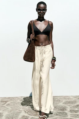 FLOWY WIDE LEG PANTS