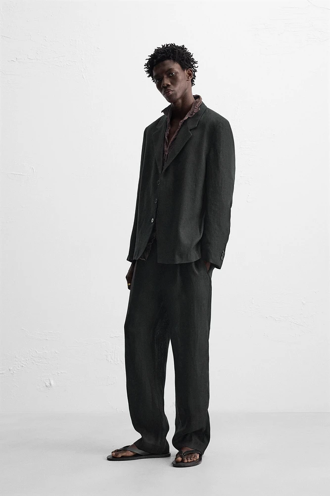 100% LINEN SUIT PANTS