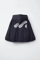 LOGO HOODED JACKET