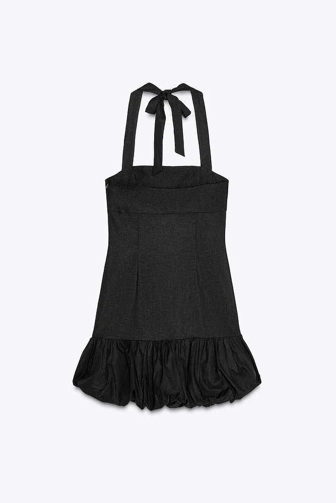 MINI DRESS WITH BUBBLE HEM