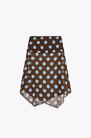 JUPE ASYMÉTRIQUE À POIS