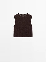 Openwork crochet top