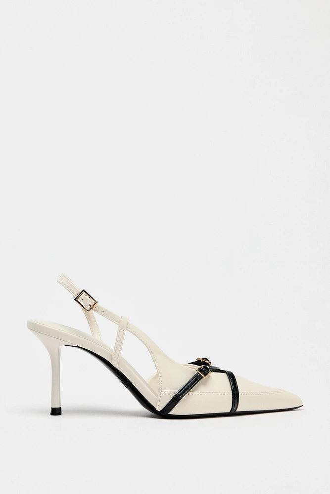 CHAUSSURES À TALONS BRIDES AVEC BOUCLE