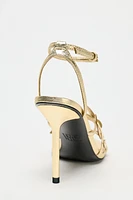 METALLIC EFFECT FANCY SANDALS