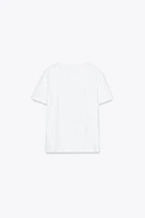 METALLIC PRINT T-SHIRT
