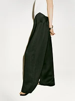 Pantalon avec ceinture large en lin - Limited Edition