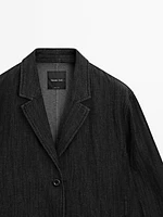Blazer loose fit denim