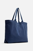 WASHED CANVAS TOTE BAG
