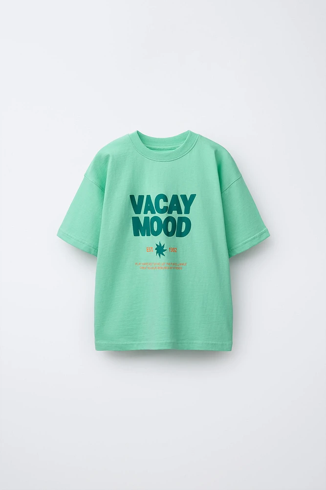 T-SHIRT IMPRIMÉ TEXTE