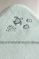 SERVIETTE DE BAIN CAPUCHE BÉBÉ TROPICAL SEA