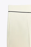 ZW COLLECTION PANTS WITH CONTRAST PIPING
