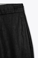 PANTALON LARGE AVEC LIN ZW COLLECTION