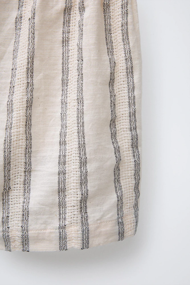 RUSTIC STRIPED SHORTS
