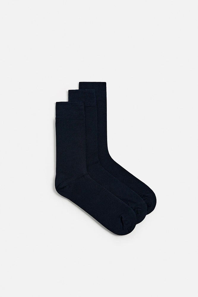 LOT DE 3 PAIRES CHAUSSETTES MERCERISÉES