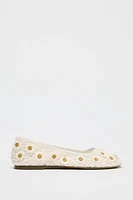CROCHET DAISY BALLET FLATS