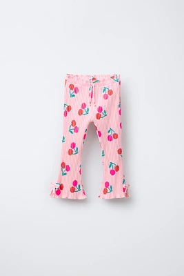 LEGGING FLARE RIB IMPRIMÉ