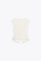 INTERLOCK KNIT VEST TOP