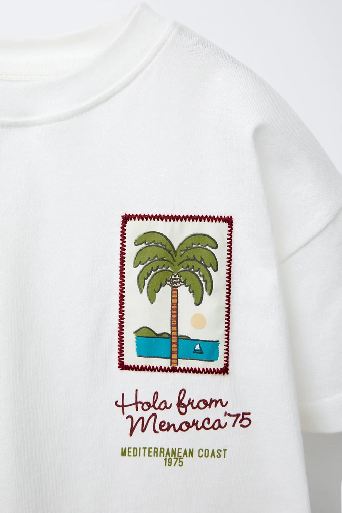 PALM TREE PATCH T-SHIRT