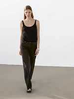 100% linen strappy top