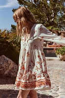 PRINTED MINI DRESS