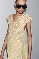 ROBE PLISSÉE BRODÉE ZW COLLECTION