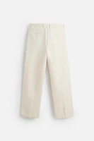 PLEATED SUIT PANTS