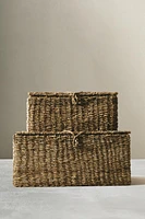 SEAGRASS BASKET WITH LID