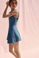 TRF GODET DENIM DRESS