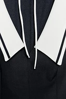 ROBE COURTE À PLIS PLATS