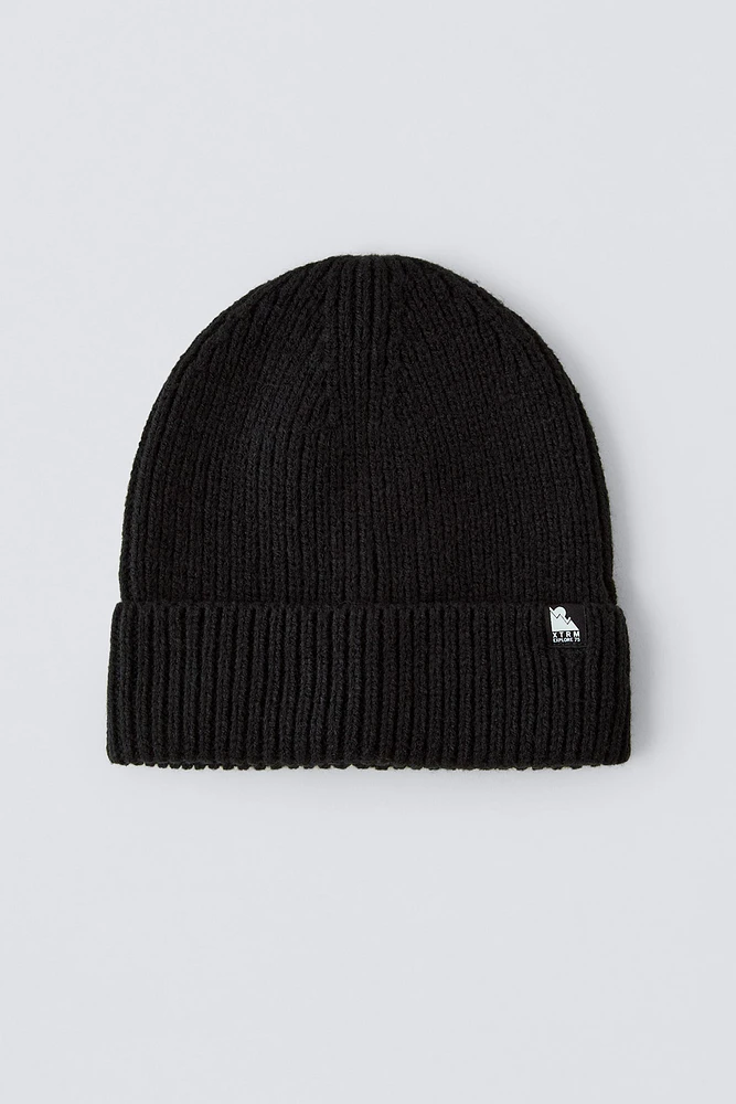 WOOL BLEND KNIT SKI HAT