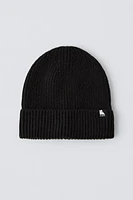 WOOL BLEND KNIT SKI HAT