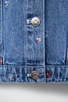 VESTE EN JEAN AVEC BRODERIES