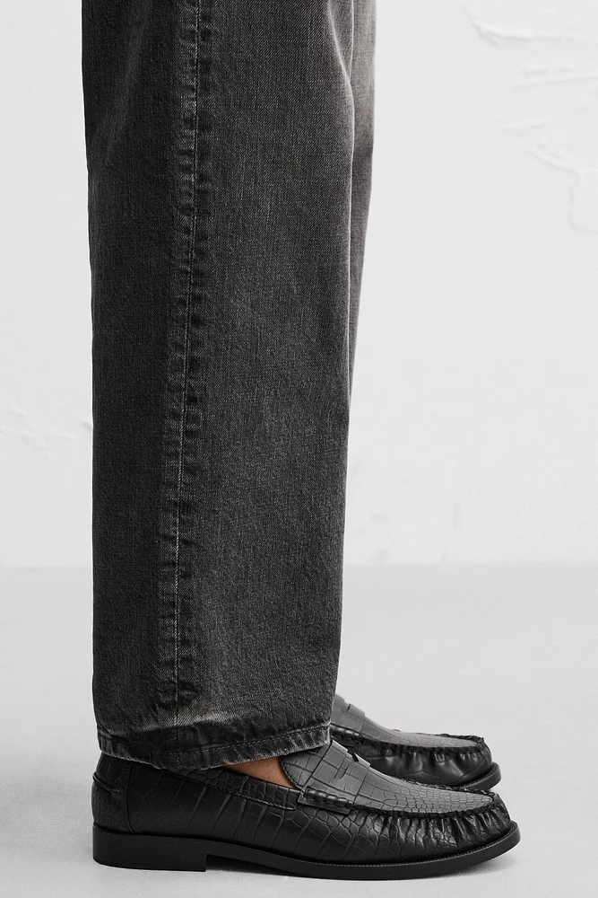 EMBOSSED LOAFERS