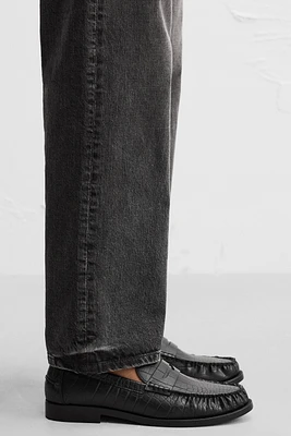 EMBOSSED LOAFERS