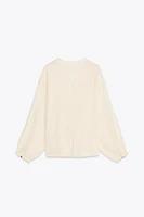 METALLIC THREAD KNOT BLOUSE