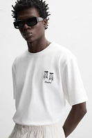 T-SHIRT BRODERIE EN MATIÈRES VARIÉES