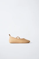 LEATHER BALLET FLATS