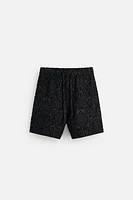 GEOMETRIC JACQUARD SHORTS