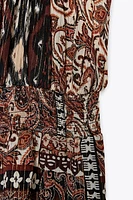 ROBE IMPRIMÉE FIL MÉTALLISÉ
