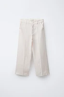 PANTALON DROIT 100 % LIN
