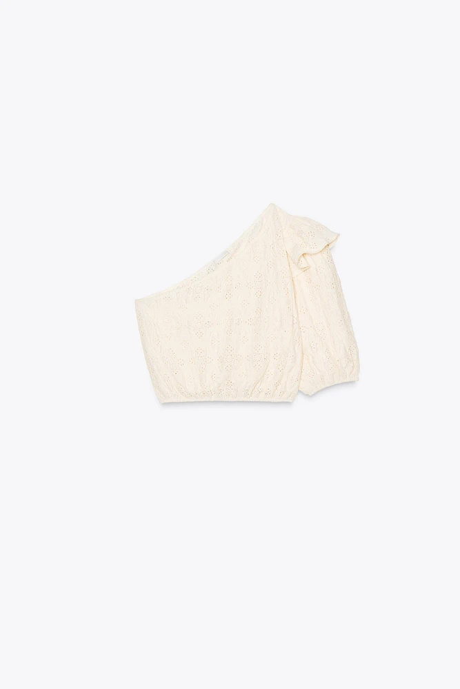 TOP ASYMÉTRIQUE BRODÉ