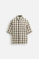 CHEMISE À CARREAUX TEXTURÉE
